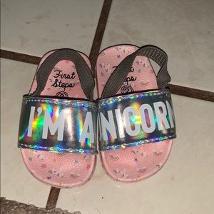Unicorn infant sandals